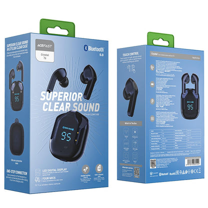 Bluetooth-Freisprecheinrichtung Acefast T6, TWS, Marineblau