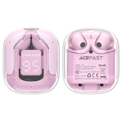 Acefast T6 Bluetooth Handsfree, TWS, Pink