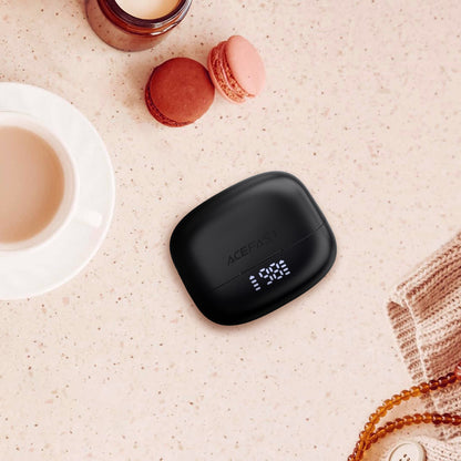 Handsfree Bluetooth Acefast W1, TWS, Zwart