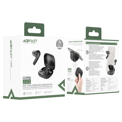 Handsfree Bluetooth Acefast W4, TWS, Zwart