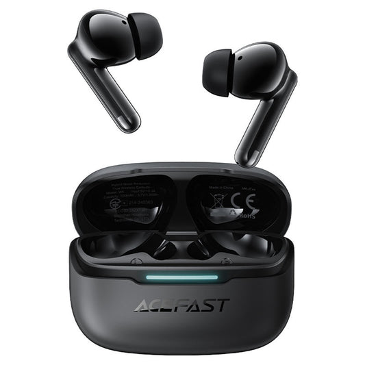 Handsfree Bluetooth Acefast W5, TWS, ANC, Zwart