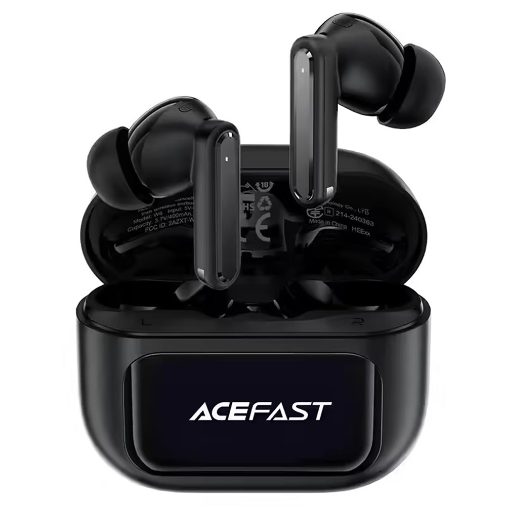 Kit mains libres Bluetooth Acefast W6, TWS, ANC, Noir