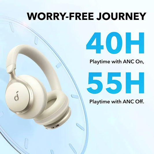 Bluetooth-Freisprecheinrichtung Anker SoundCore Space On, Multipoint, A2DP, ANC, Weiß A3035G21