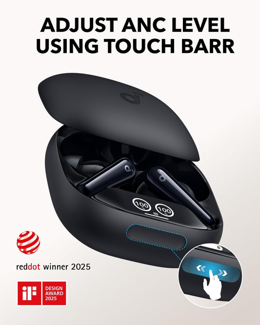 Écouteurs Bluetooth Anker Soundcore Liberty 4 Pro, TWS, ANC, Noir A3954G11