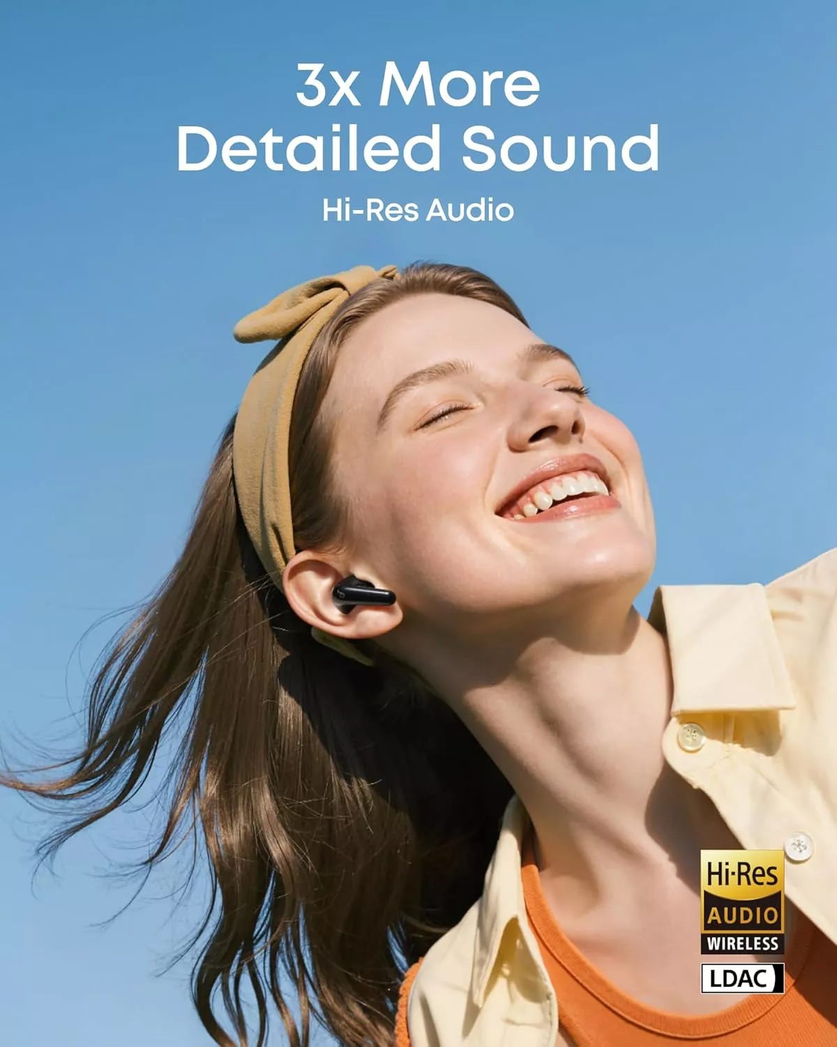 Kit mains libres Bluetooth Anker Soundcore R60i, TWS, ANC, Noir D1202G11