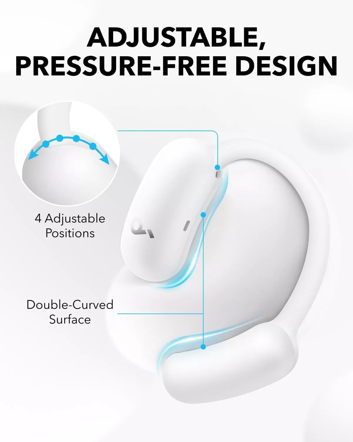 Handsfree Bluetooth Anker SoundCore AeroFit 2, TWS, Wit A3874G21