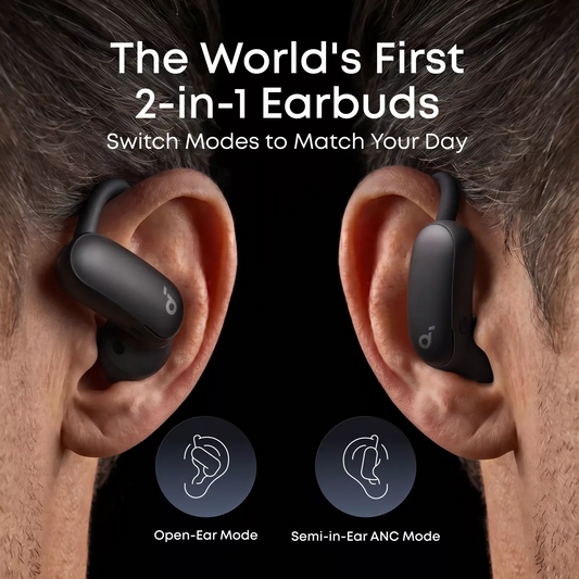 Bluetooth-Freisprecheinrichtung Anker SoundCore AeroFit 2 Pro, TWS, ANC, MultiPoint, Schwarz A3875G11