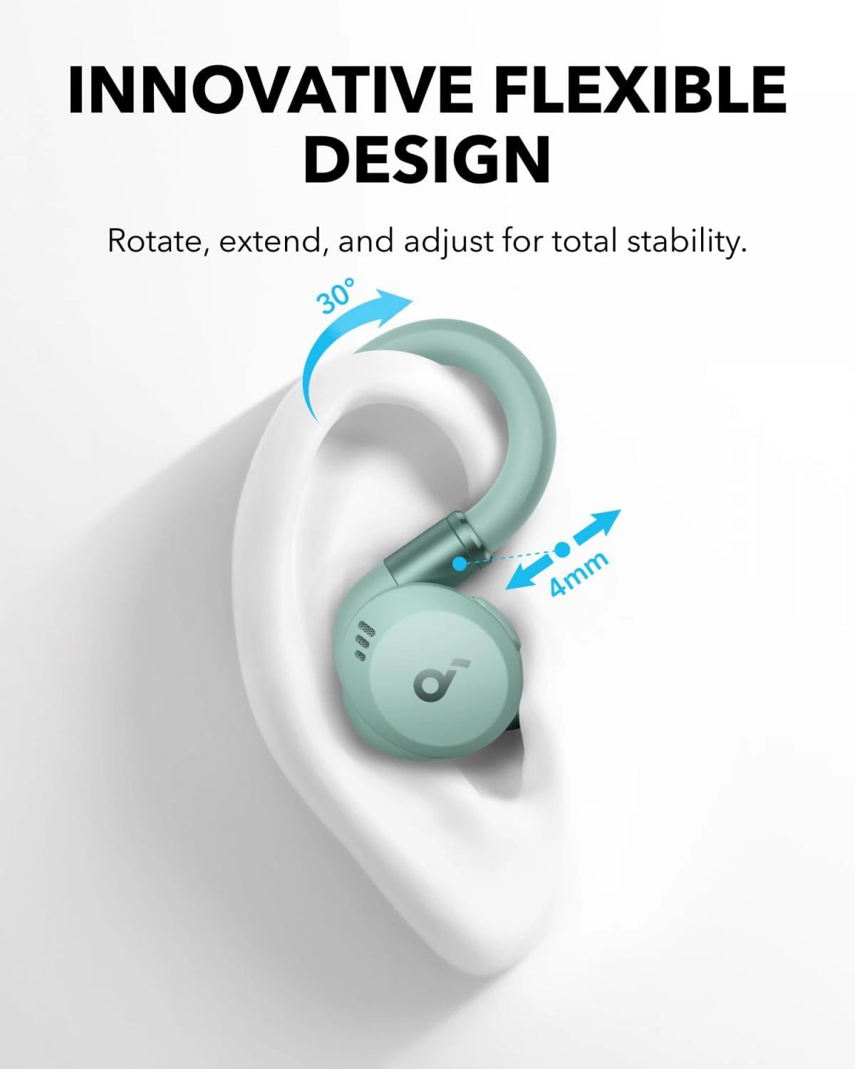 Handsfree Bluetooth Anker Soundcore Sport X20, TWS, ANC, Groen A3968G61