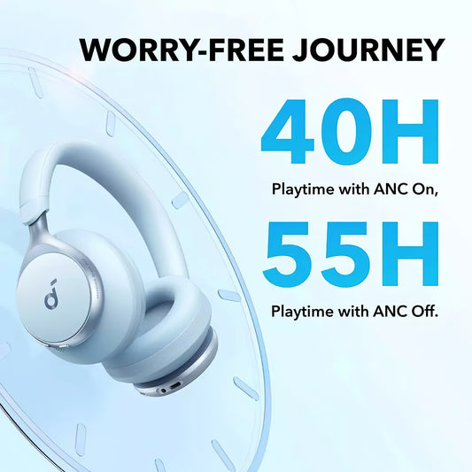 Bluetooth-Freisprecheinrichtung Anker SoundCore Space On, Multipoint, A2DP, ANC, Blau A3035G31