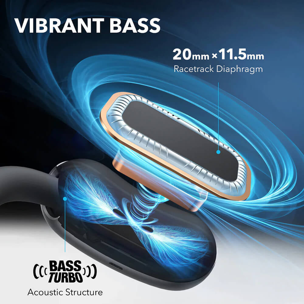 Handsfree Bluetooth Anker SoundCore AeroFit 2, TWS, Zwart A3874G11