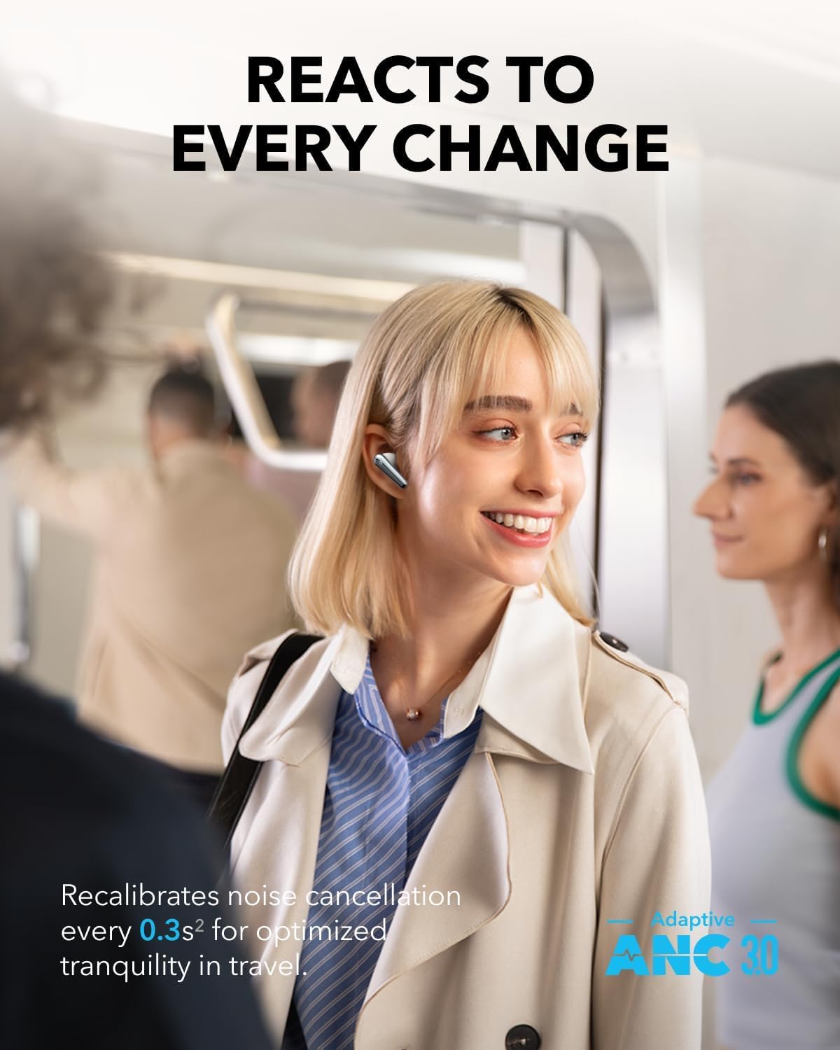 Handsfree Bluetooth Anker Soundcore Liberty 4 Pro, TWS, ANC, Weiß A3954G21