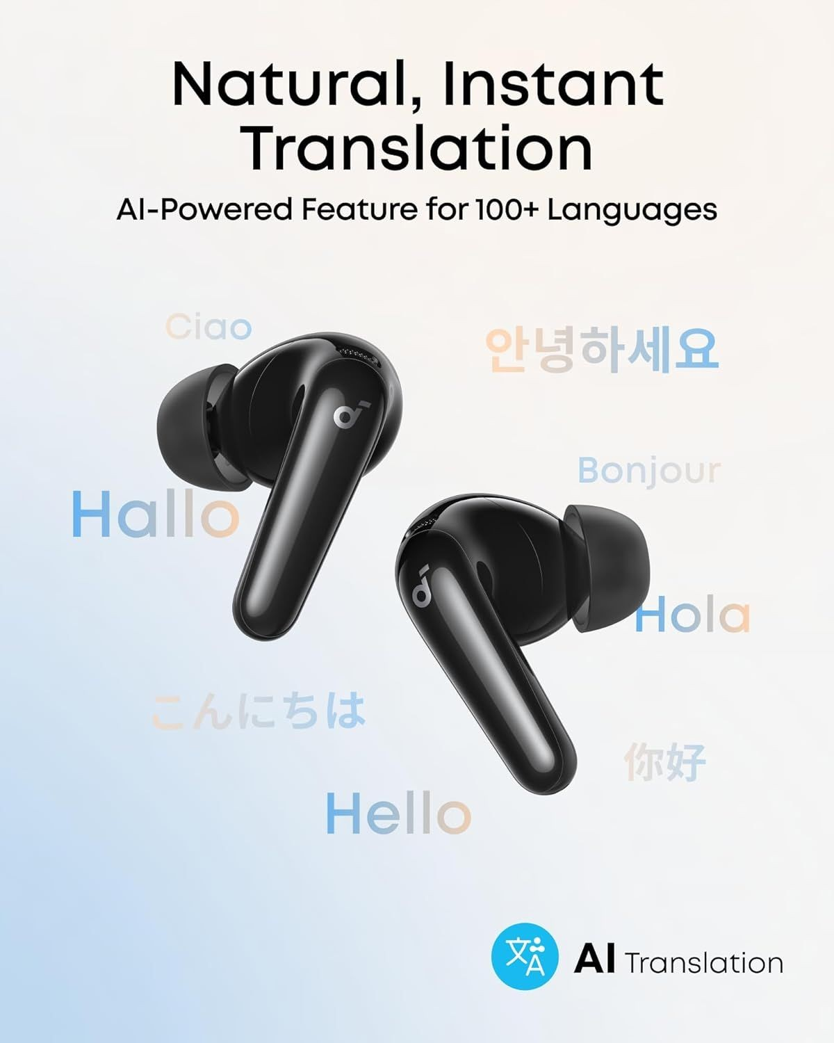 Bluetooth-Headset Anker SoundCore R60i, TWS, ANC, Schwarz D1202G11