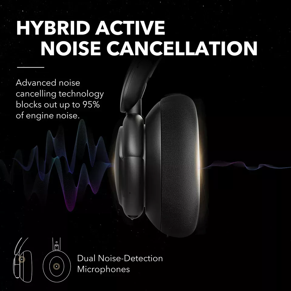 Kit mains libres Bluetooth Anker SoundCore Q30, A2DP, ANC, Noir A3028313
