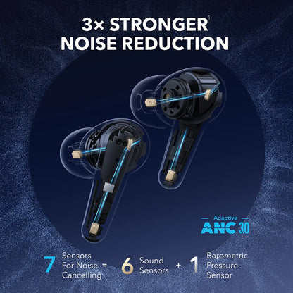 Kit mains libres Bluetooth Anker SoundCore Liberty 4 Pro NC, TWS, ANC, Noir A3954GF1