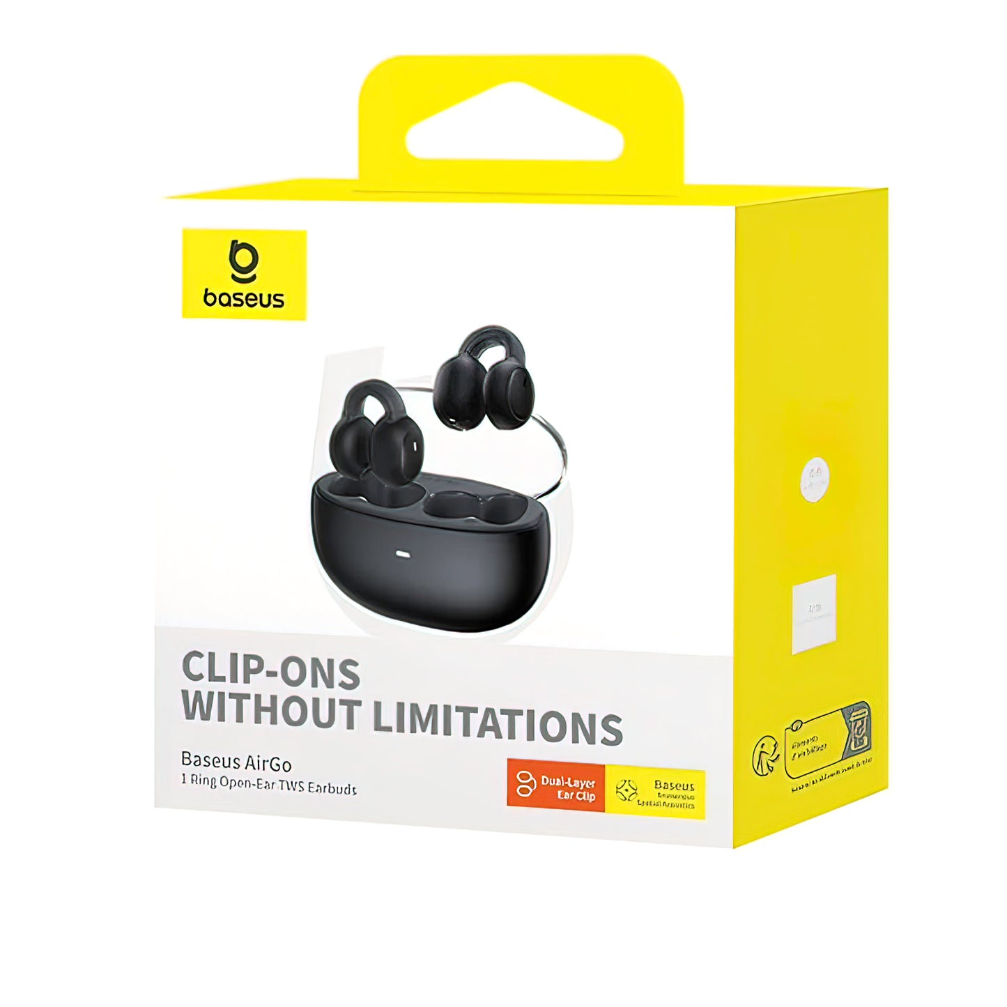 Kit mains libres Bluetooth Baseus AirGo 1 Ring, TWS, Noir A00069201113-00