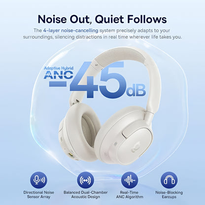Handsfree Bluetooth Baseus Bass BH1 NC, MultiPoint, A2DP, ANC, Weiß A0203702