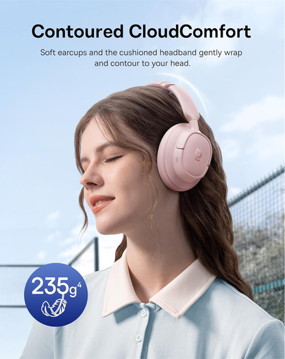 Handsfree Bluetooth Baseus Bass BH1 NC, MultiPoint, A2DP, ANC, Roze A0203704