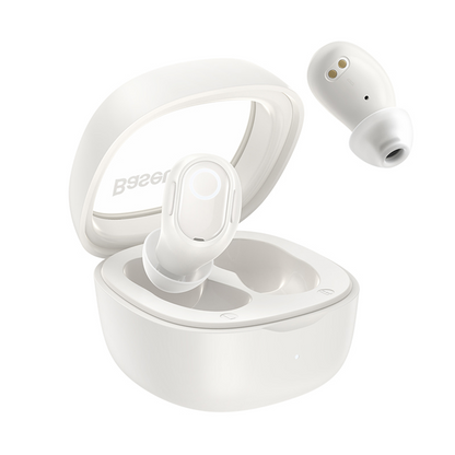 Handsfree Bluetooth Baseus Bowie WM02, TWS, Wit, Herverpakt NGTW370202