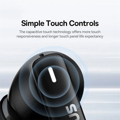 Handsfree Bluetooth Baseus Bowie E19, TWS, Zwart A00069600113-00