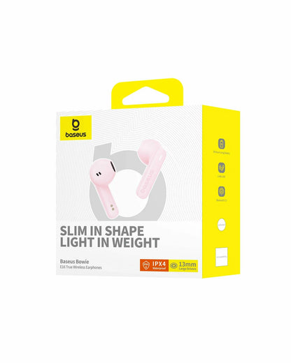 Handsfree Bluetooth Baseus Bowie E16, TWS, Roze A00061900413-01