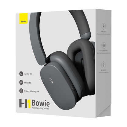 Handsfree Bluetooth Baseus Bowie H1, A2DP, ANC, Grijs NGTW230213