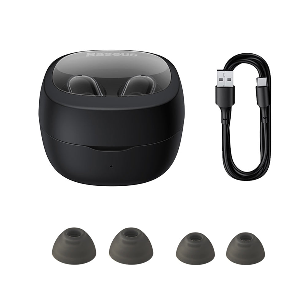 Handsfree Bluetooth Baseus Bowie WM02, TWS, Zwart NGTW370201