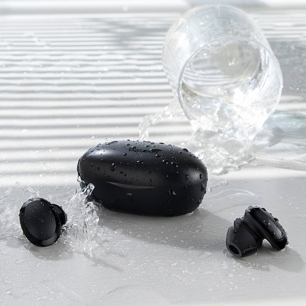Handsfree Bluetooth Baseus Encok W11, TWS, Schwarz NGTW060001