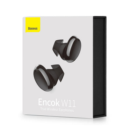 Handsfree Bluetooth Baseus Encok W11, TWS, Zwart NGTW060001