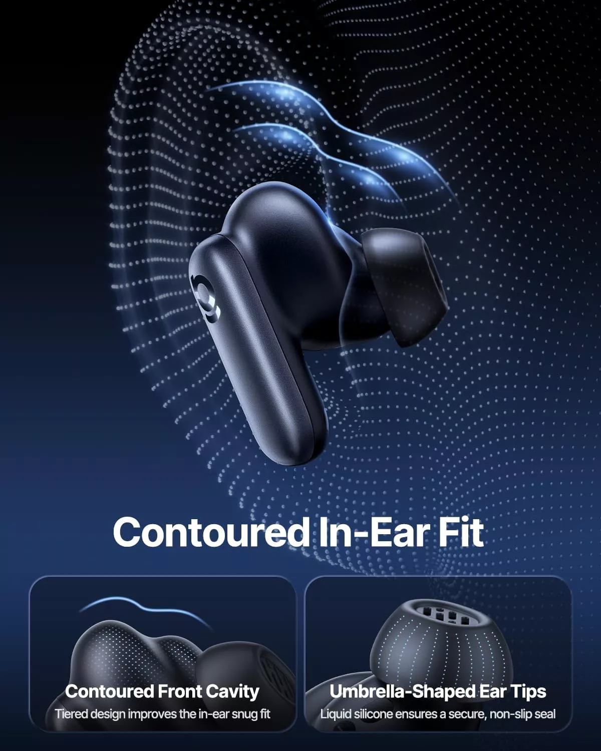 Écouteurs Bluetooth Baseus Inspire XP1 Sound by Bose, TWS, ANC, Noir A0010902