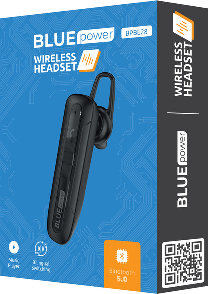Freisprecheinrichtung Bluetooth Bluetooth Blue Power BPBE28, A2DP, Schwarz 
