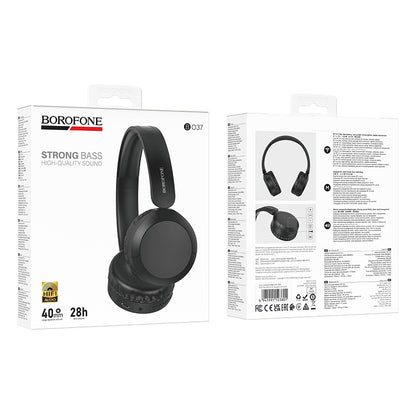 Handsfree Bluetooth Borofone BO37 Marvellous, A2DP, Zwart