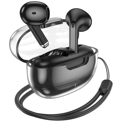 Handsfree Bluetooth Borofone BW46 Ice Flake, TWS, Zwart