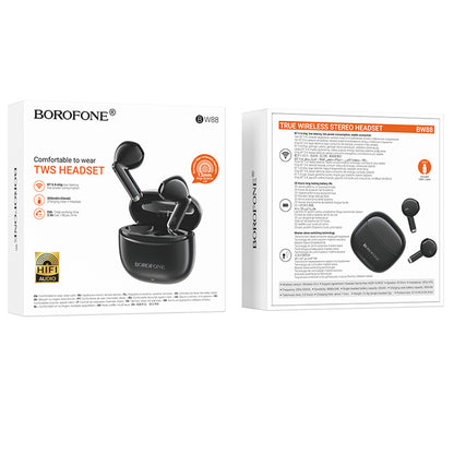 Bluetooth-Freisprecheinrichtung Borofone BW88 Deep Rhyme, TWS, Schwarz