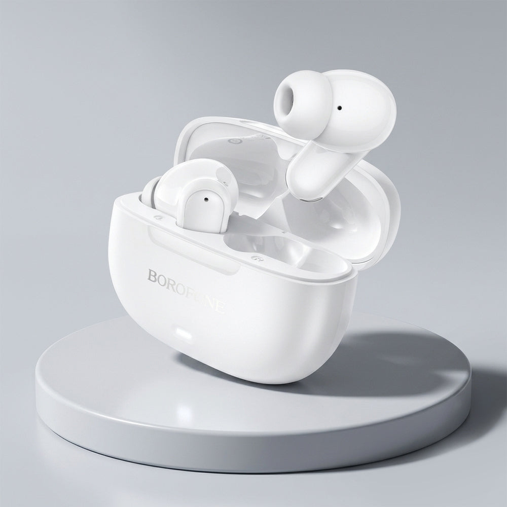 Freisprech-Bluetooth Borofone BW96 Mellow, TWS, Weiß