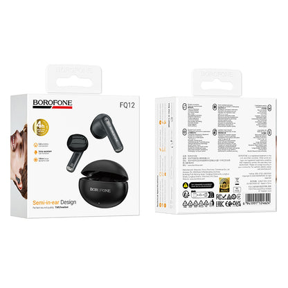 Casque Bluetooth Borofone FQ12 Nice, TWS, Noir
