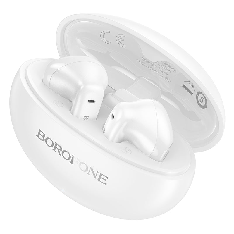 Bluetooth-Freisprecheinrichtung Borofone FQ12 Nice, TWS, Weiß