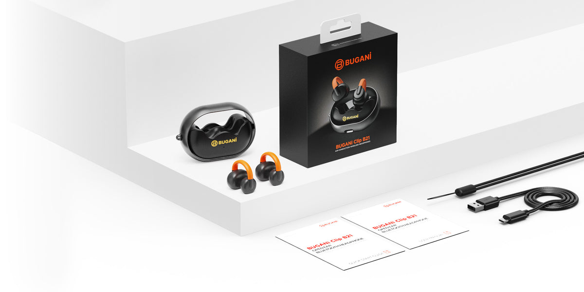 Bluetooth-Freisprecheinrichtung Bugani Clip B21, TWS, Weiß
