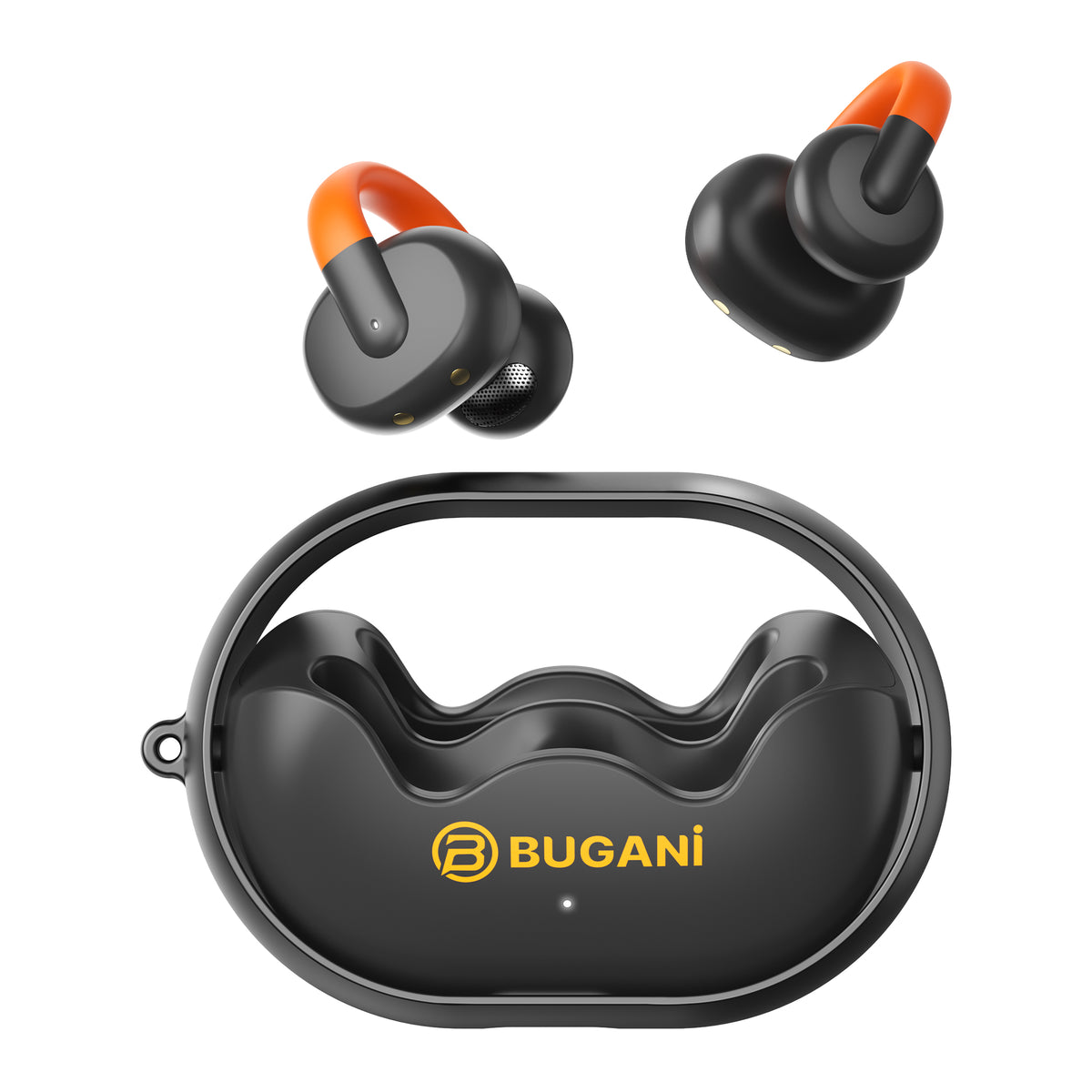 Handsfree Bluetooth Bugani Clip B21, TWS, Zwart