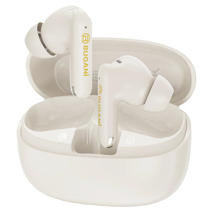 Handsfree Bluetooth Bugani Freebuds B20, TWS, ANC, Lichtcrème