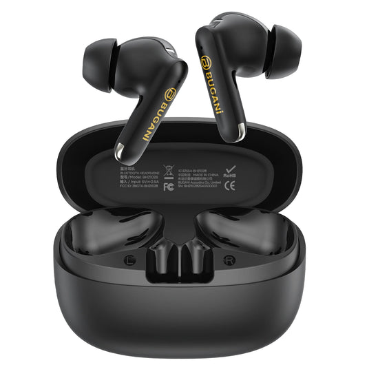 Bluetooth-handsfree Bugani Freebuds B20, TWS, ANC, Zwart