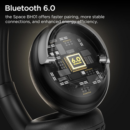 Kit mains libres Bluetooth Bugani Space BH01, MultiPoint, A2DP, ANC, Noir