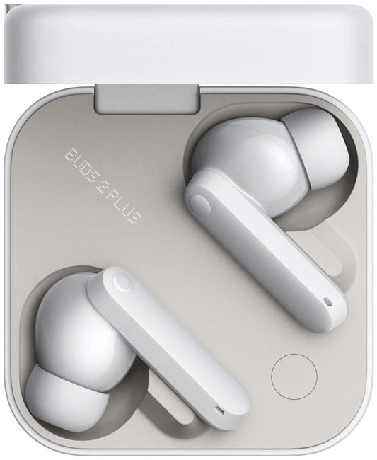 Handsfree Bluetooth CMF von Nothing Buds 2 Plus, TWS, ANC, MultiPoint, Hellgrau