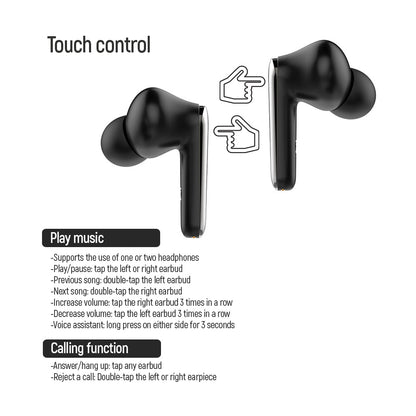 Handsfree Bluetooth ColorWay TWS3, TWS, Zwart