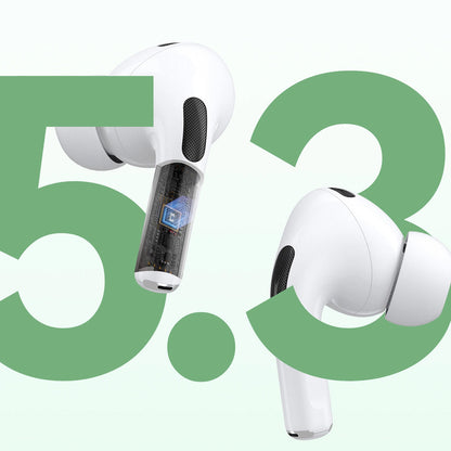 Bluetooth Handsfree Dudao U19 Display, TWS, White