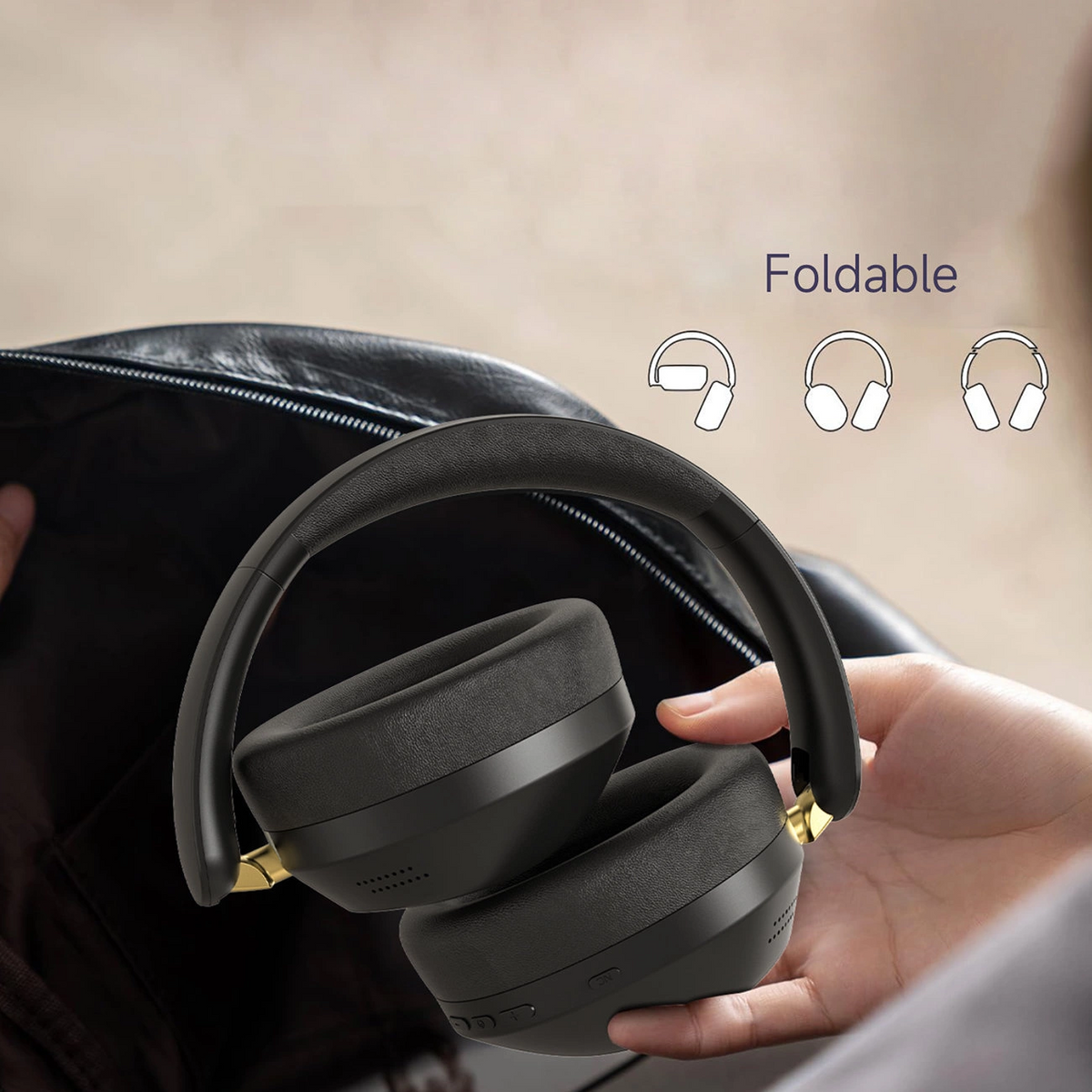 Handsfree Bluetooth Dudao X22 Max, A2DP, ANC, Zwart