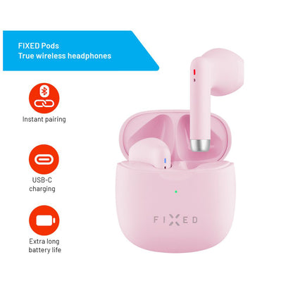 Handsfree Bluetooth Vast, TWS, Roze