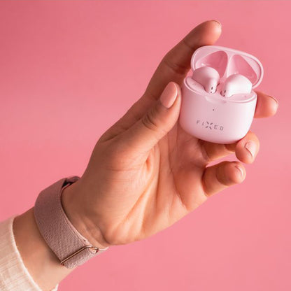 Écouteurs Bluetooth sans fil, TWS, Rose