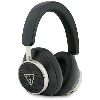 Kit mains libres Bluetooth Guess 4G Logo Triangle Doré, A2DP, Noir