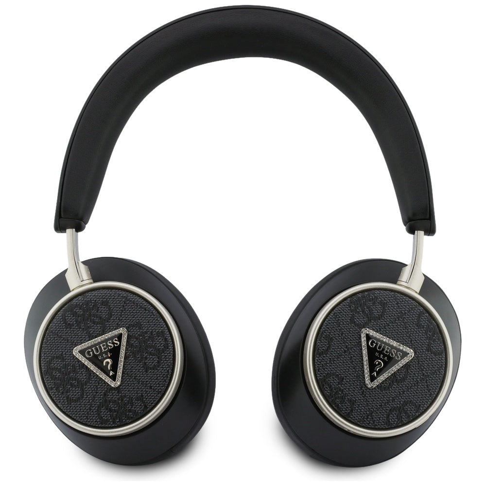 Kit mains libres Bluetooth Guess 4G Logo Triangle Doré, A2DP, Noir