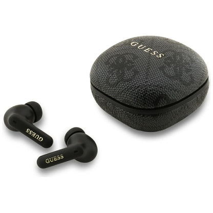 Handsfree Bluetooth Guess 4G Classic Metal Logo, TWS, Black